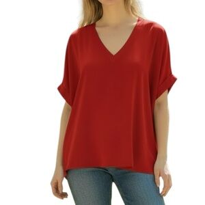 Imperial 🇮🇹 oversized batwing lightweight v-neck top Sz M excellent condition